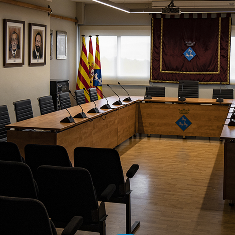 Sala d'actes. Ajuntament de Viladecavalls