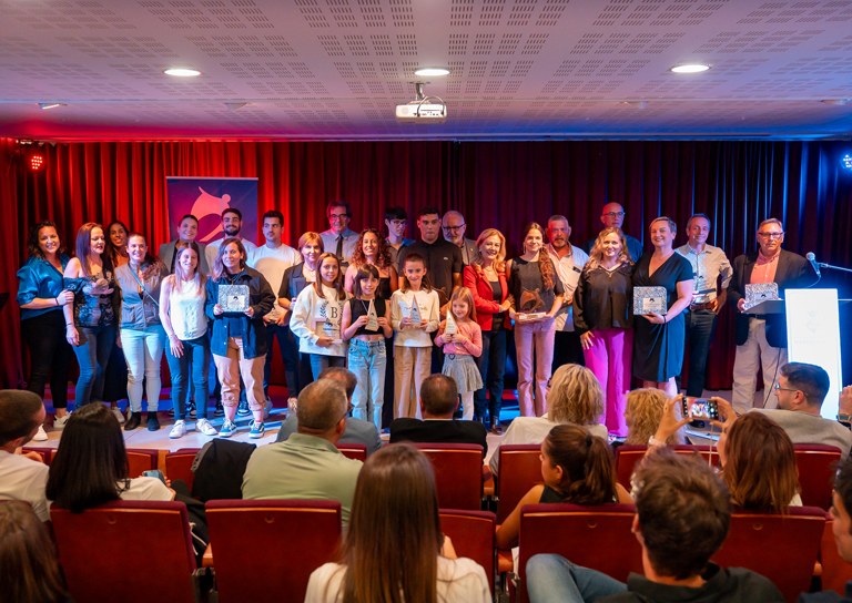 Guanyadors de la Gala de l'esport 24 a l'auditori de l’EMMPC