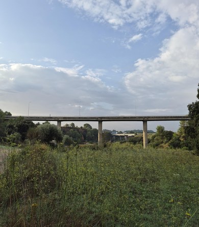 El pont de la C-58z sobre la riera de Gaià