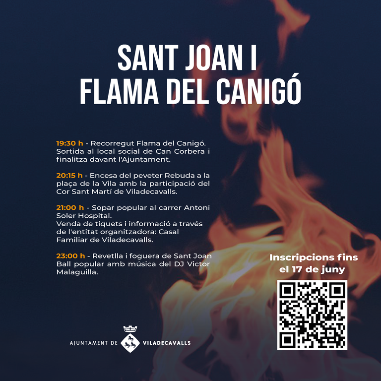 Cartell Sant Joan i Flama del Canigó 2024